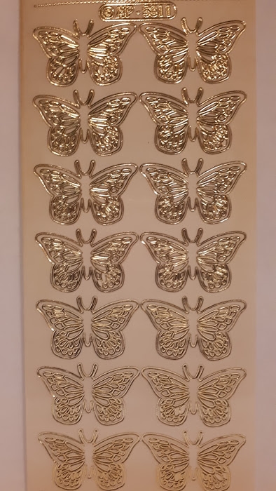  Guld sommerfugl transparent